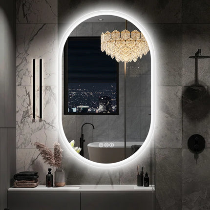 Kolby Frosted Edge Capsule LED Mirror
