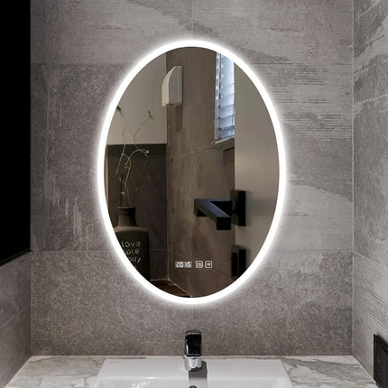 Kolby Frosted Edge Oval LED Mirror