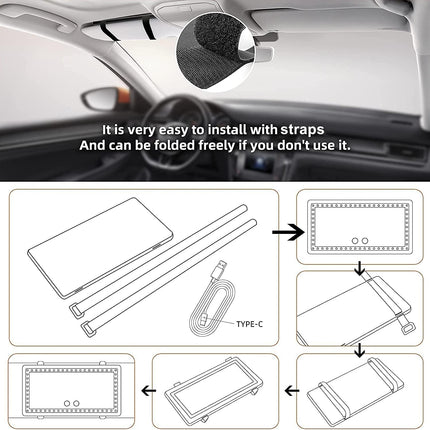 LED Vanity Mirror for Car Interior 5