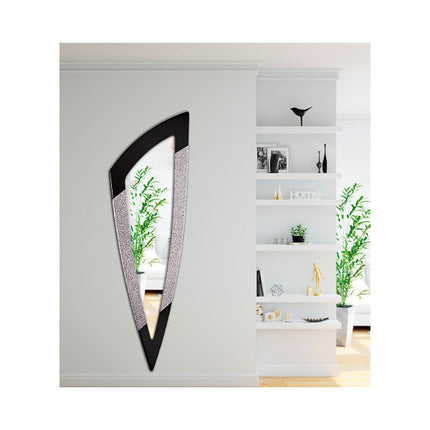 Lavish Standing Wall Mounted Triangle Shape Crystal Mirror 2