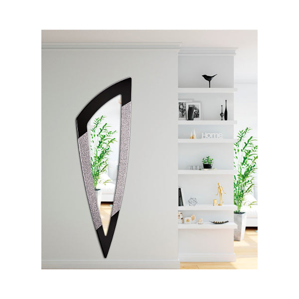 Lavish Standing Wall Mounted Triangle Shape Crystal Mirror 2