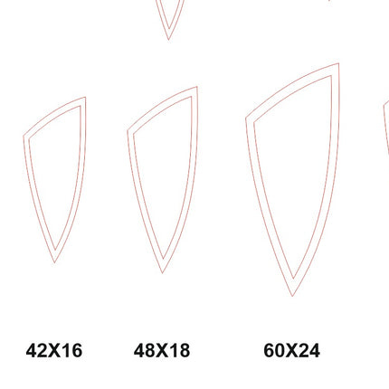 Lavish Standing Wall Mounted Triangle Shape Crystal Mirror 4