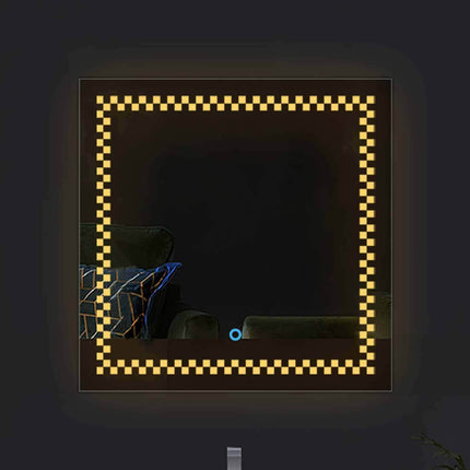 Lyra square LED mirror
