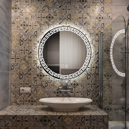 Mackie Round LED Bathroom Mirror (3 Led Lights)