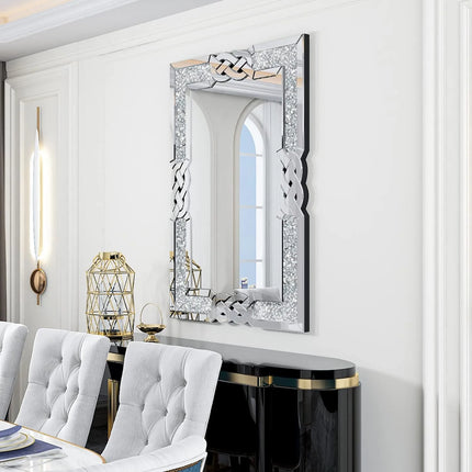 Mirta Rectangle Crystal Mirror 4