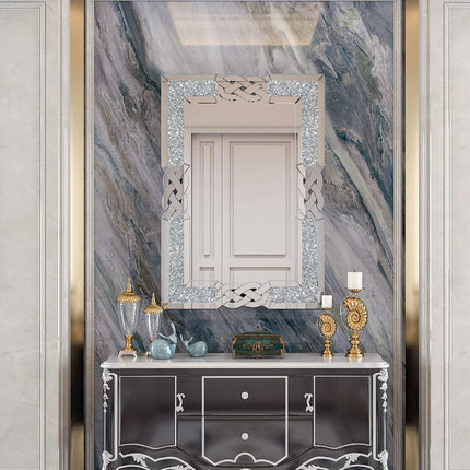 Mirta Rectangle Crystal Mirror 7
