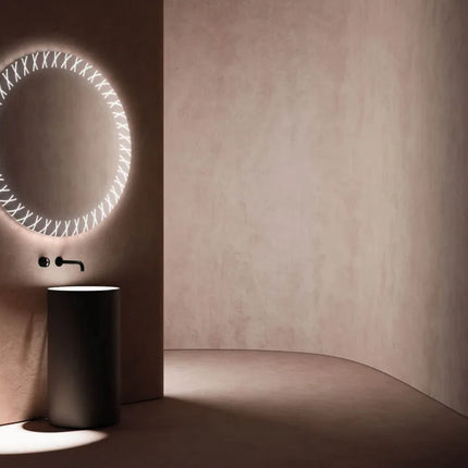 Nafna Round LED Mirror with 3 LED Lights 2