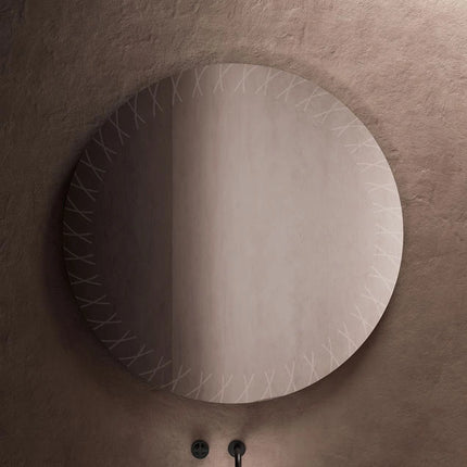 Nafna Round LED Mirror with 3 LED Lights 4