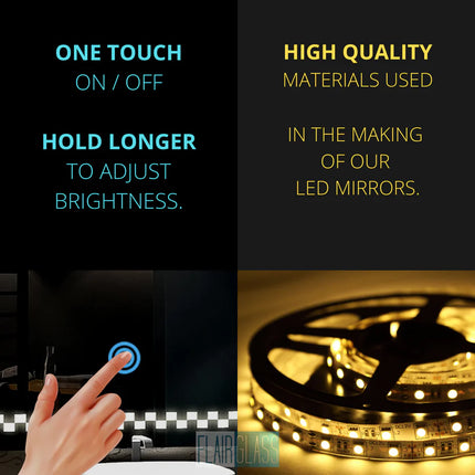 Norah rectangle LED mirror 3