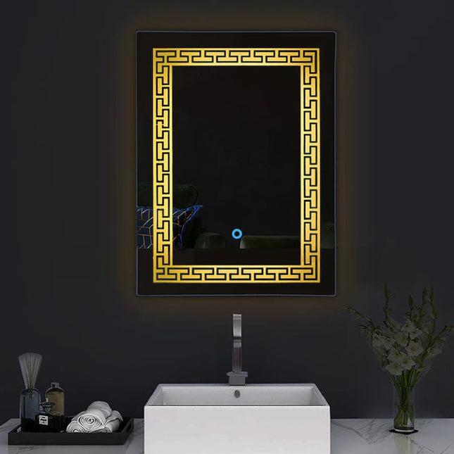 Norah rectangle LED mirror