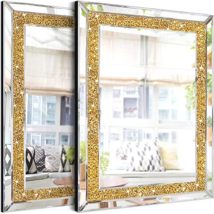 Noreen Crystal Diamond Rectangle Mirror 6