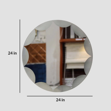 Olmas LED Round Mirror with 3 Lights 3