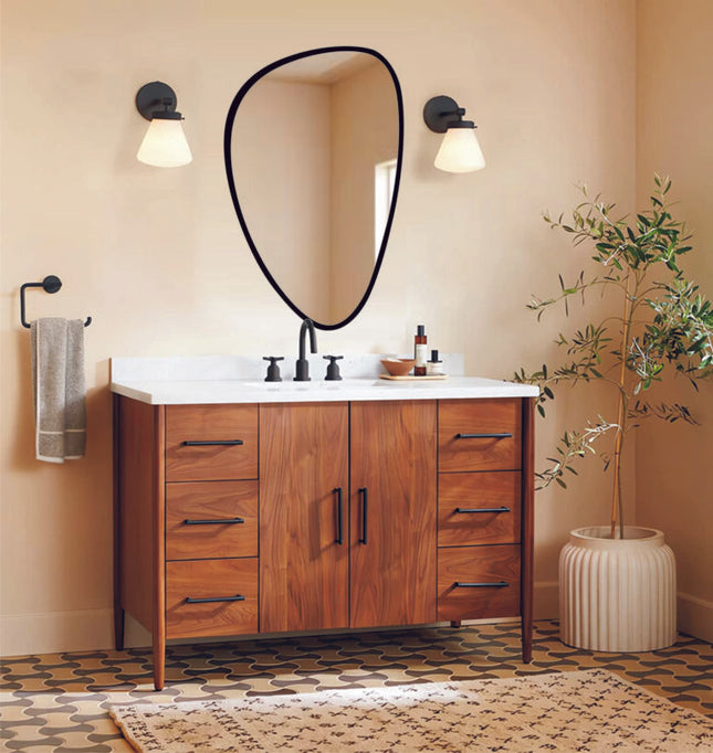 Pebble Wood shaped mirror 3