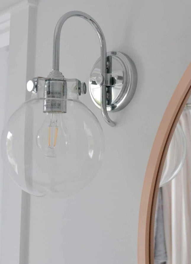 pink Wood Round Wall Mirror 3