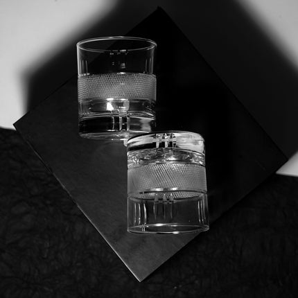 Round Net Design Whiskey Glasses 4