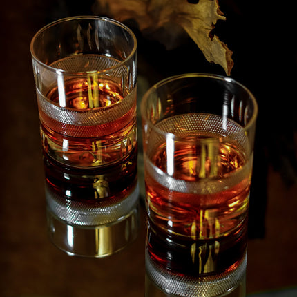 Round Net Design Whiskey Glasses 5