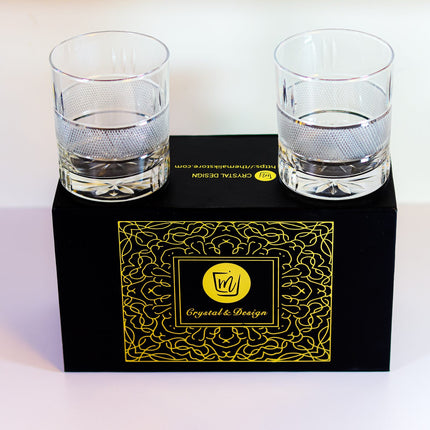 Round Net Design Whiskey Glasses 6