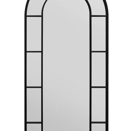 Saffiyah Standing Floor Wood Framed Arch Shape Mirror 3