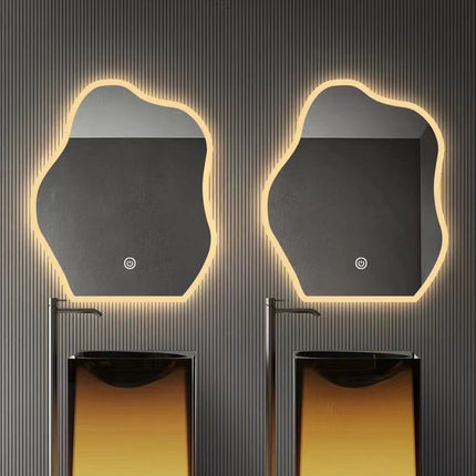 Samana Frosted Edge Irregular LED Mirror 4