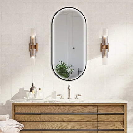 Senta Capsule Framed LED Mirror with 3 Lights