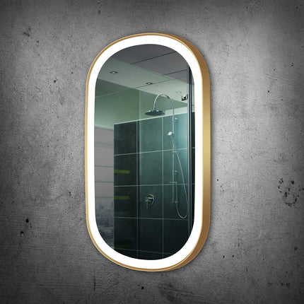 Senta Oval LED Metal Wall Mirror 3