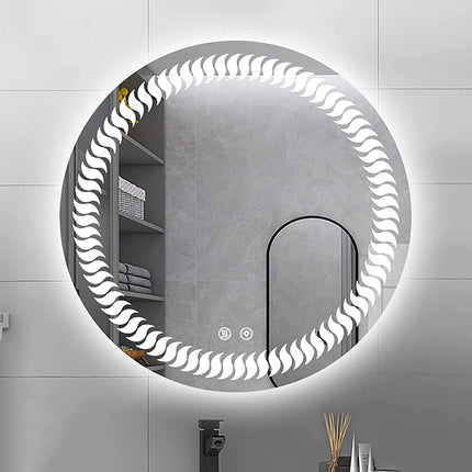 The Sunshine Round LED Bathroom Mirror (3 Led Lights)