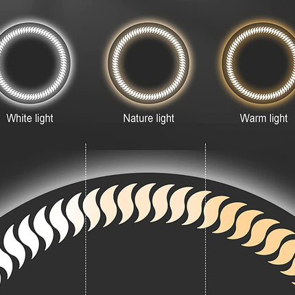 The Sunshine Round LED Bathroom Mirror (3 Led Lights)