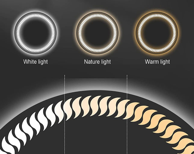 The Sunshine Round LED Bathroom Mirror (3 Led Lights)