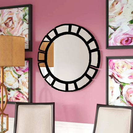 Wald Round Wood Wall Mirror 2