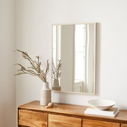 30 x 20 Inch Large Wood Framed Rectangle Mirror