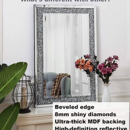 crystal rectangle mirror 2